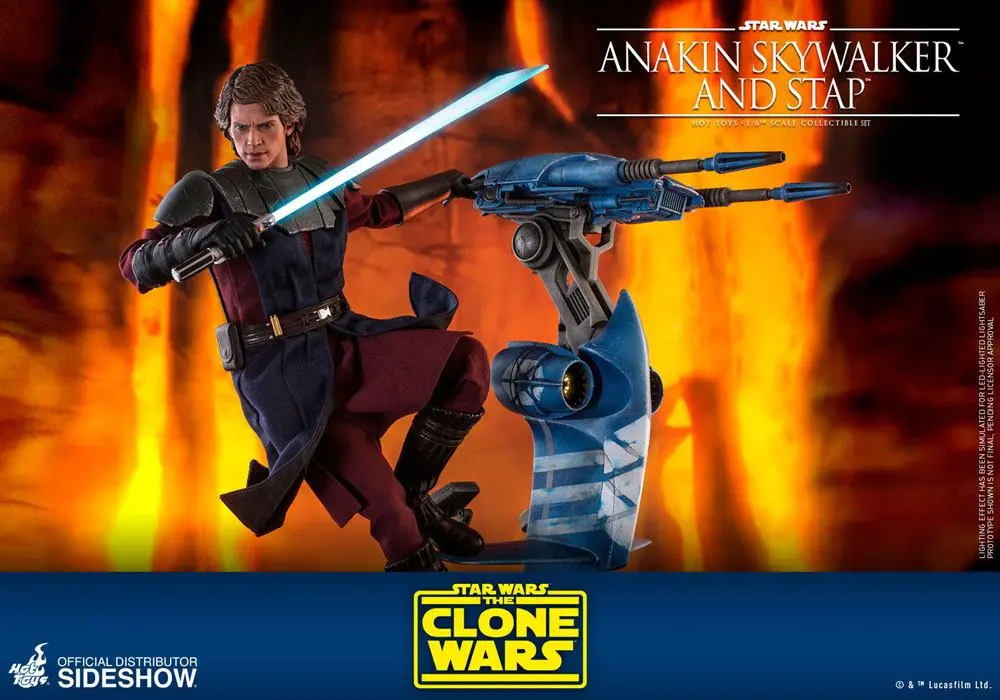 Star Wars The Clone Wars 1/6 Anakin Skywalker & STAP akciófigura 31 cm termékfotó