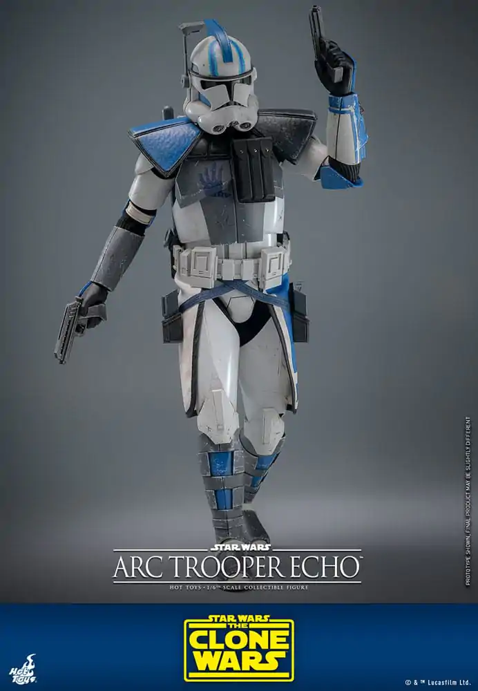 Star Wars: The Clone Wars 1/6 Arc Trooper Echo akciófigura 30 cm termékfotó