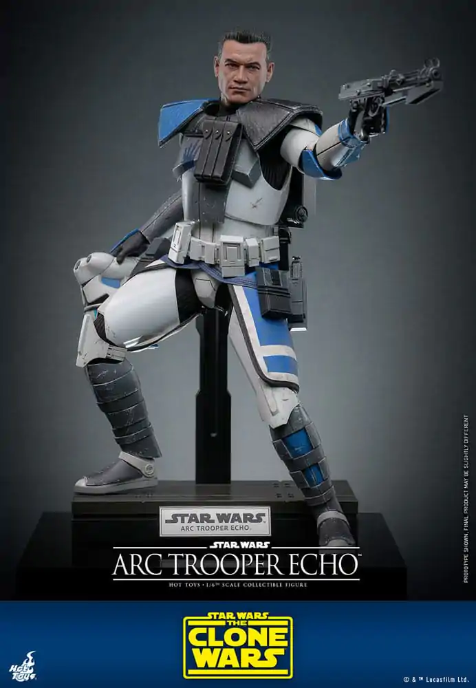 Star Wars: The Clone Wars 1/6 Arc Trooper Echo akciófigura 30 cm termékfotó