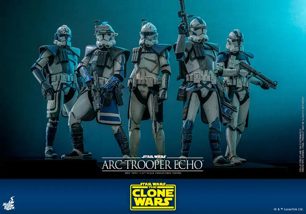 Star Wars: The Clone Wars 1/6 Arc Trooper Echo akciófigura 30 cm termékfotó