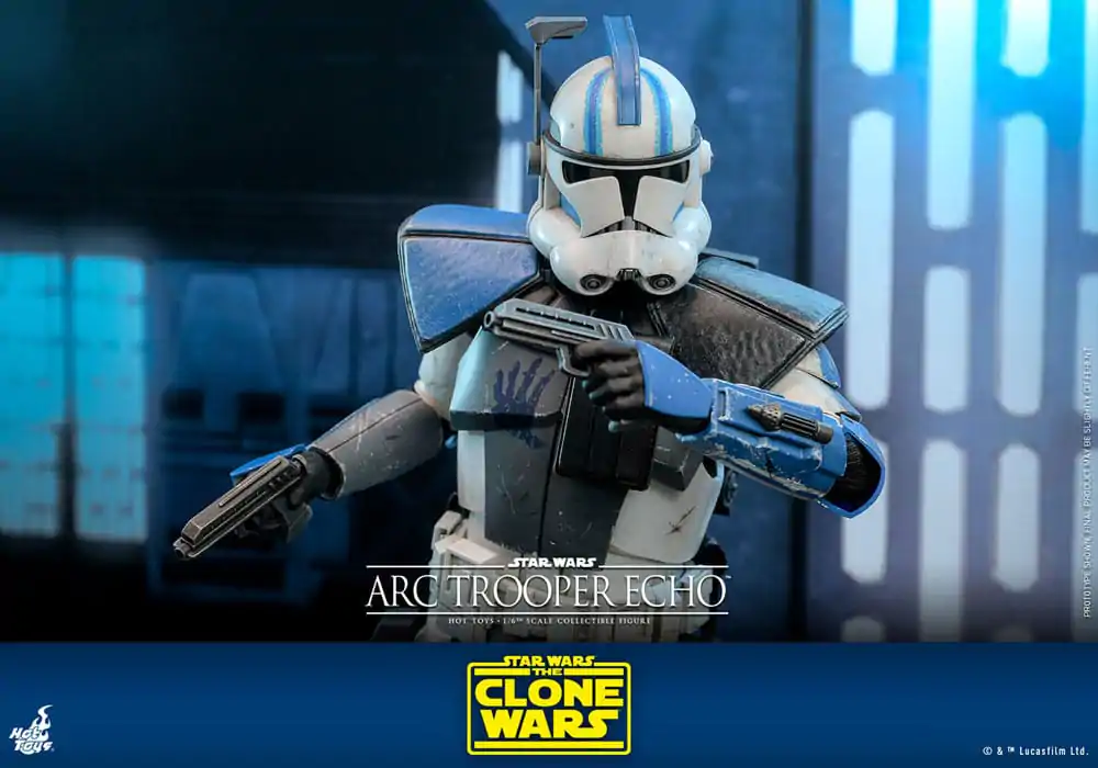 Star Wars: The Clone Wars 1/6 Arc Trooper Echo akciófigura 30 cm termékfotó