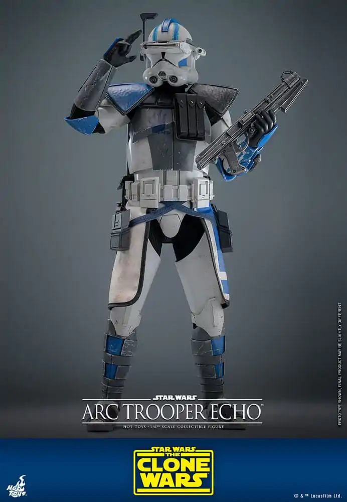 Star Wars: The Clone Wars 1/6 Arc Trooper Echo akciófigura 30 cm termékfotó