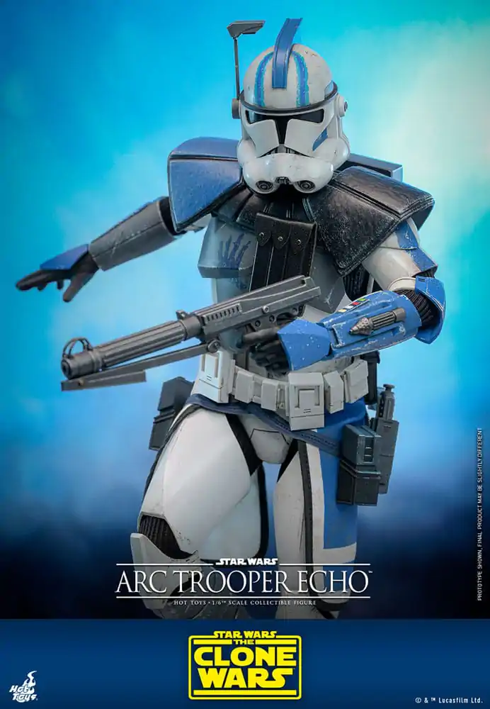 Star Wars: The Clone Wars 1/6 Arc Trooper Echo akciófigura 30 cm termékfotó