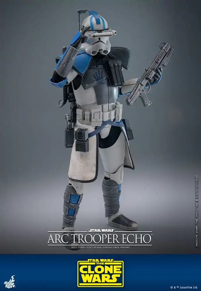 Star Wars: The Clone Wars 1/6 Arc Trooper Echo akciófigura 30 cm termékfotó