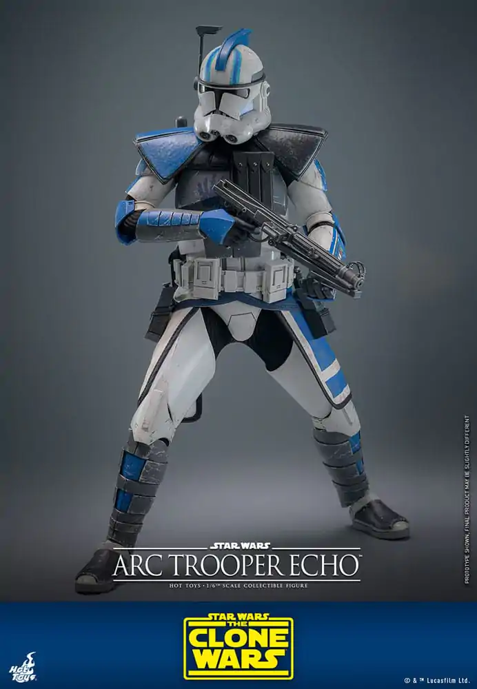 Star Wars: The Clone Wars 1/6 Arc Trooper Echo akciófigura 30 cm termékfotó