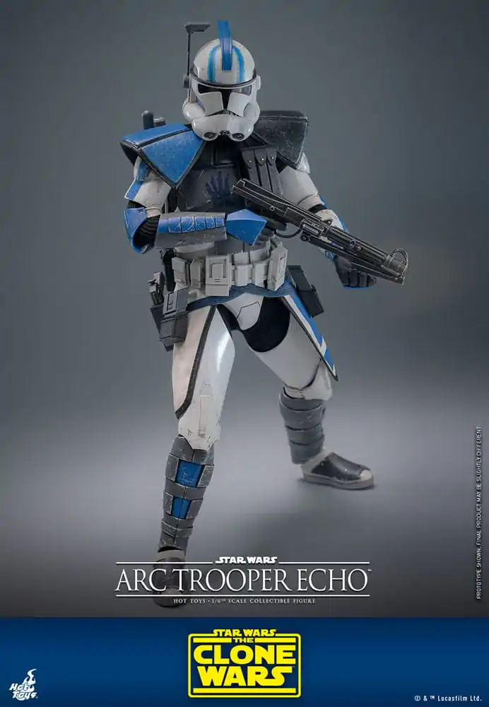 Star Wars: The Clone Wars 1/6 Arc Trooper Echo akciófigura 30 cm termékfotó