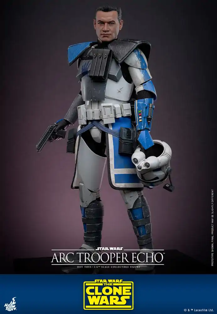 Star Wars: The Clone Wars 1/6 Arc Trooper Echo akciófigura 30 cm termékfotó