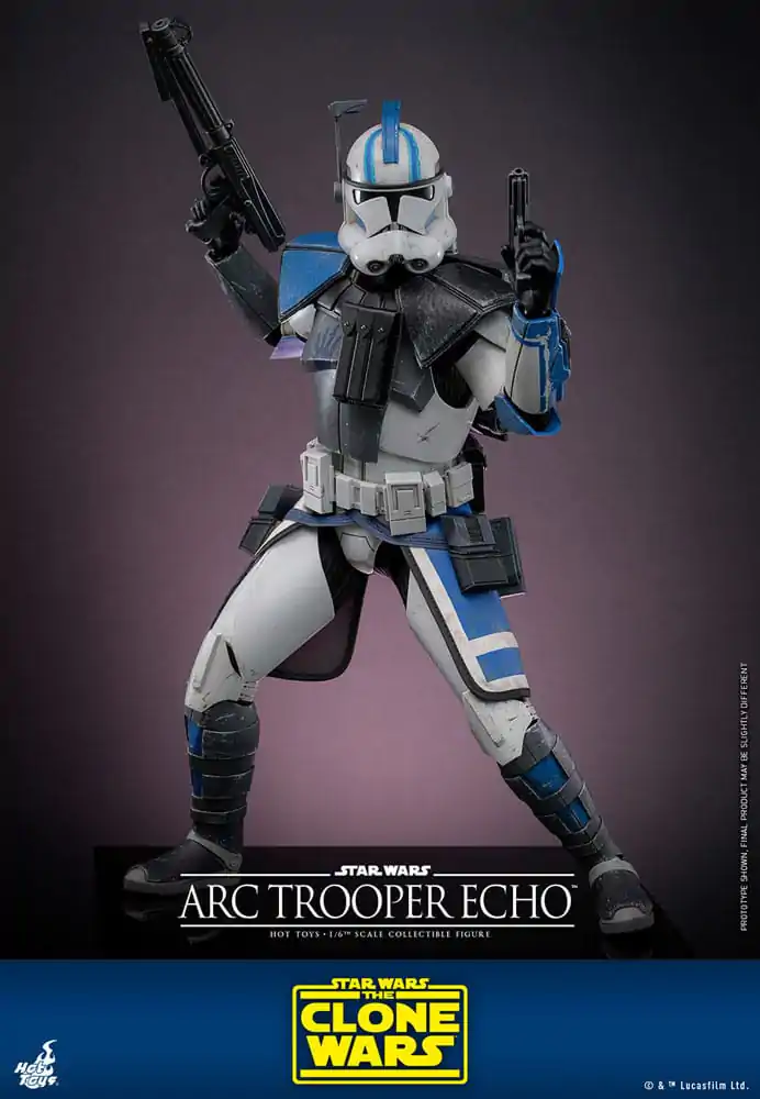 Star Wars: The Clone Wars 1/6 Arc Trooper Echo akciófigura 30 cm termékfotó