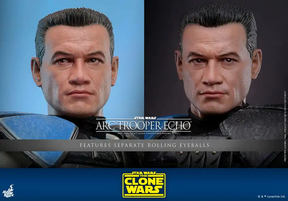 Star Wars: The Clone Wars 1/6 Arc Trooper Echo akciófigura 30 cm termékfotó