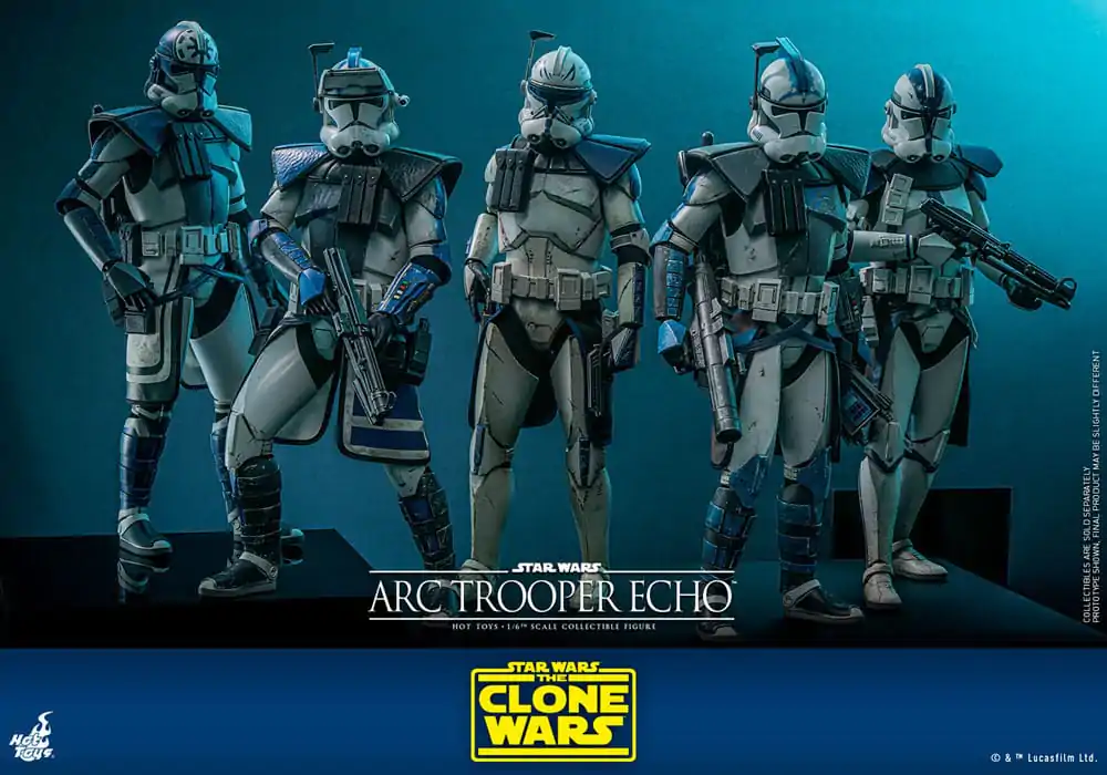 Star Wars: The Clone Wars 1/6 Arc Trooper Echo akciófigura 30 cm termékfotó