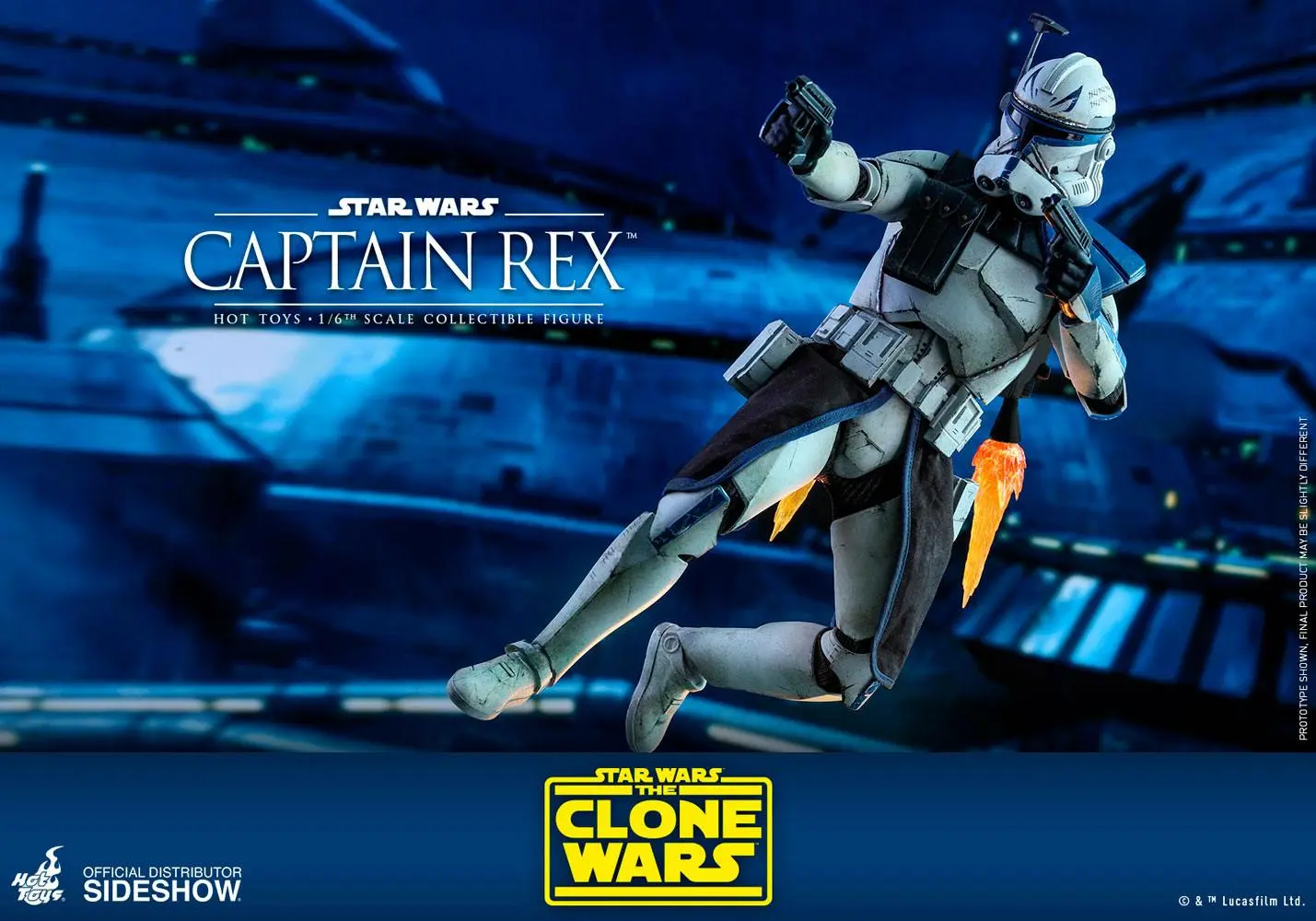 Star Wars The Clone Wars 1/6 Captain Rex akciófigura 30 cm termékfotó