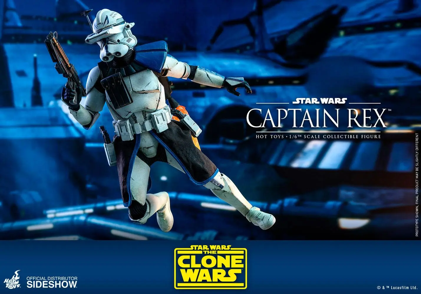 Star Wars The Clone Wars 1/6 Captain Rex akciófigura 30 cm termékfotó