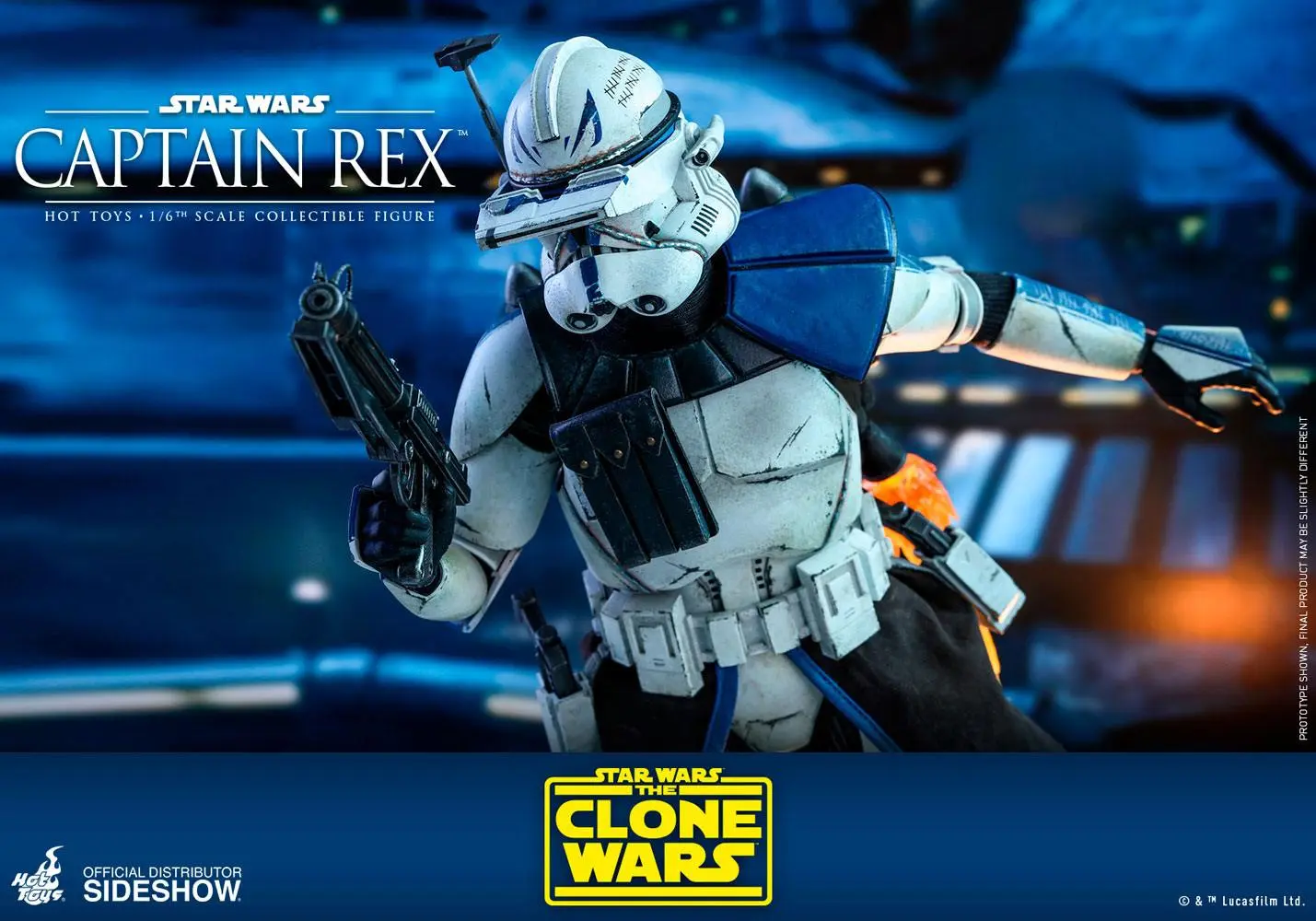 Star Wars The Clone Wars 1/6 Captain Rex akciófigura 30 cm termékfotó