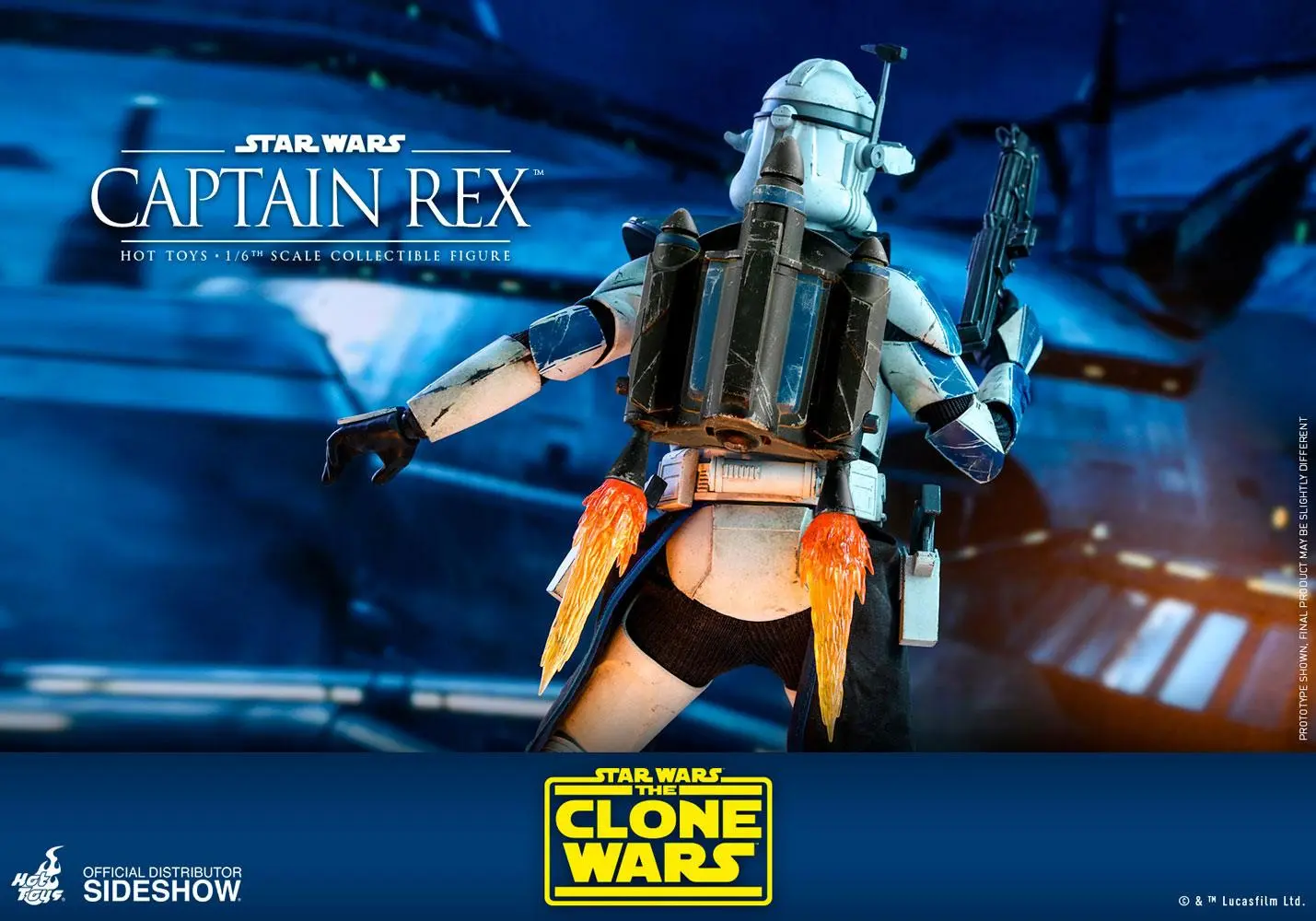 Star Wars The Clone Wars 1/6 Captain Rex akciófigura 30 cm termékfotó