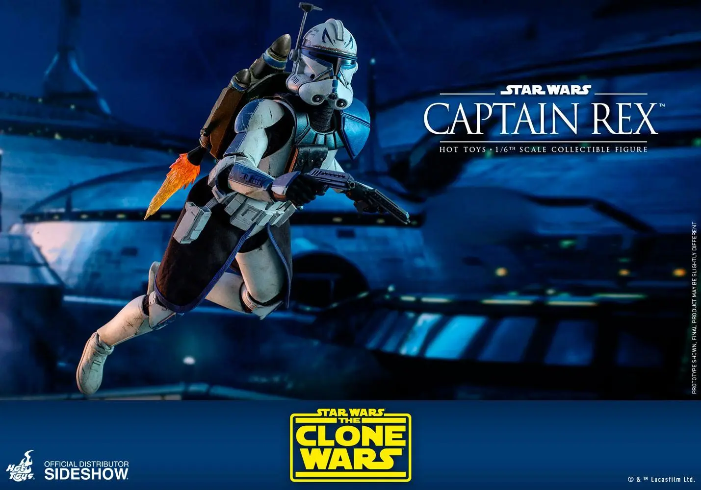 Star Wars The Clone Wars 1/6 Captain Rex akciófigura 30 cm termékfotó