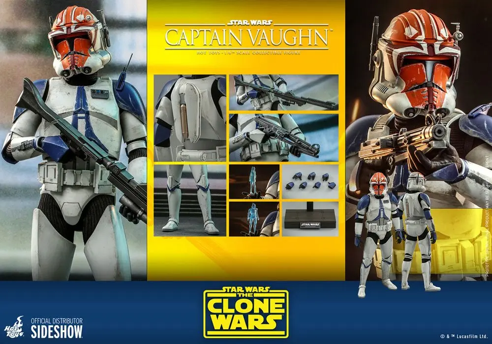 Star Wars The Clone Wars 1/6 Captain Vaughn akciófigura 30 cm termékfotó
