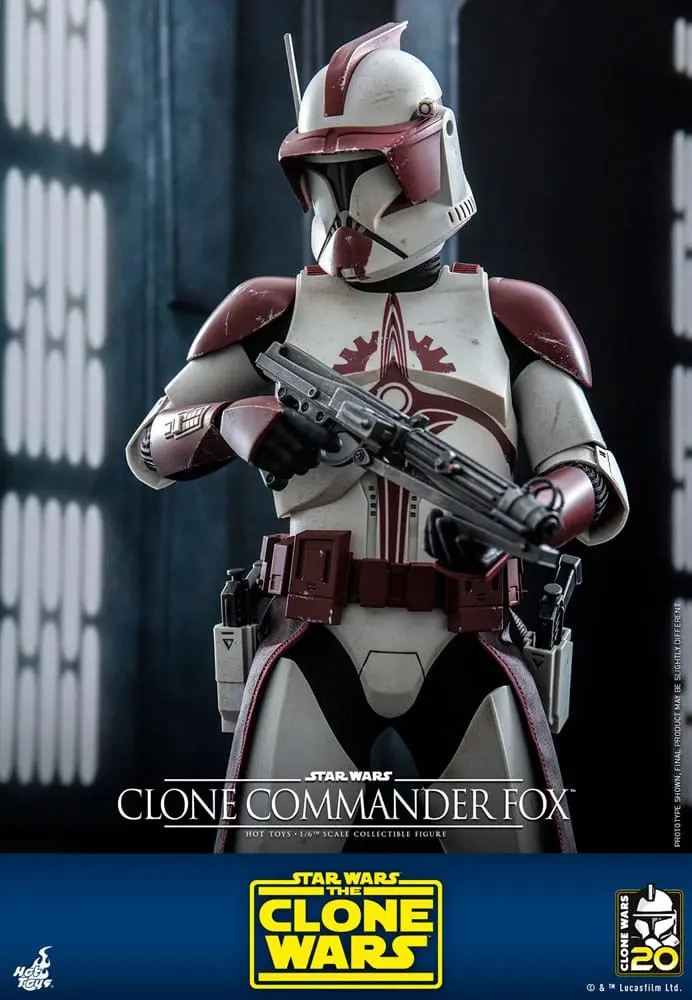 Star Wars: The Clone Wars 1/6 Clone Commander Fox akciófigura 30 cm termékfotó