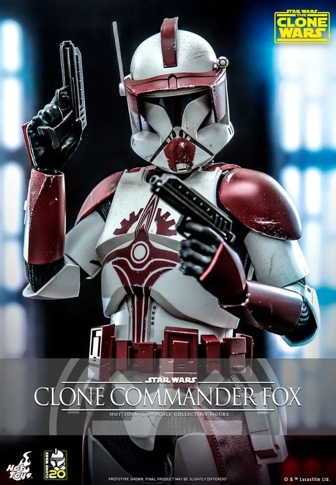 Star Wars: The Clone Wars 1/6 Clone Commander Fox akciófigura 30 cm termékfotó