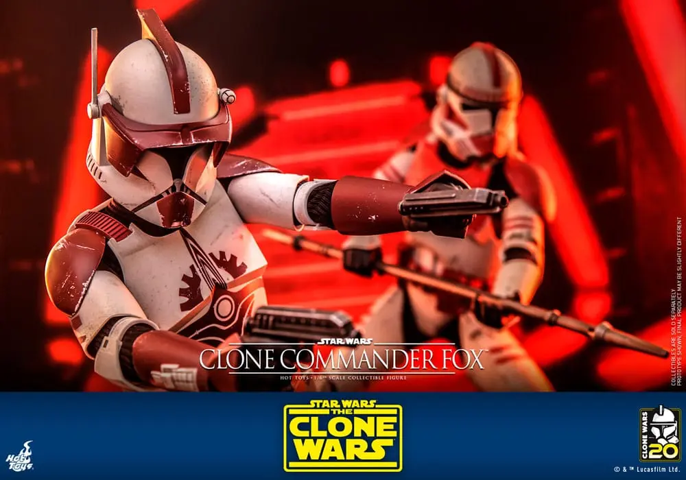 Star Wars: The Clone Wars 1/6 Clone Commander Fox akciófigura 30 cm termékfotó