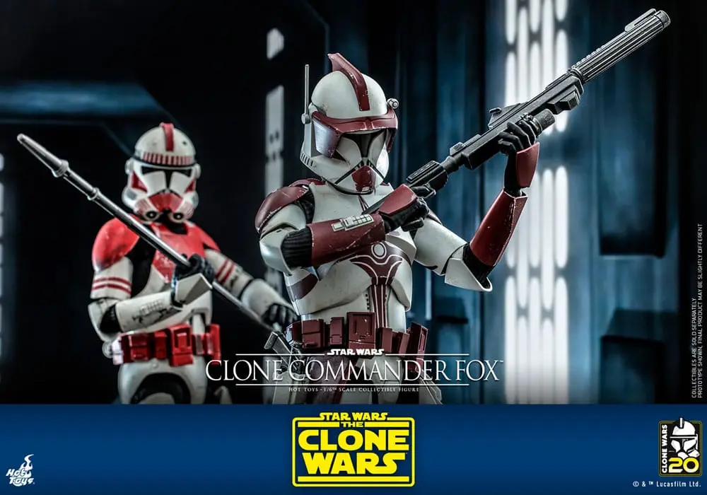Star Wars: The Clone Wars 1/6 Clone Commander Fox akciófigura 30 cm termékfotó