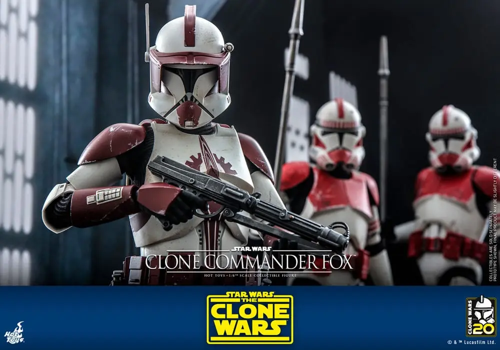 Star Wars: The Clone Wars 1/6 Clone Commander Fox akciófigura 30 cm termékfotó