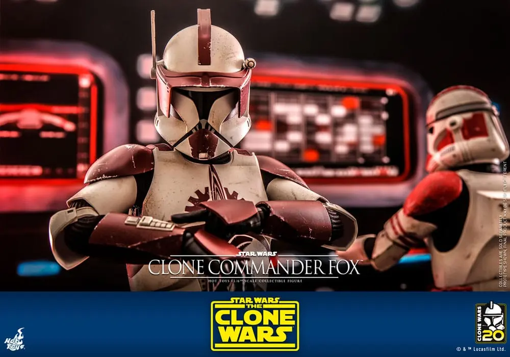 Star Wars: The Clone Wars 1/6 Clone Commander Fox akciófigura 30 cm termékfotó