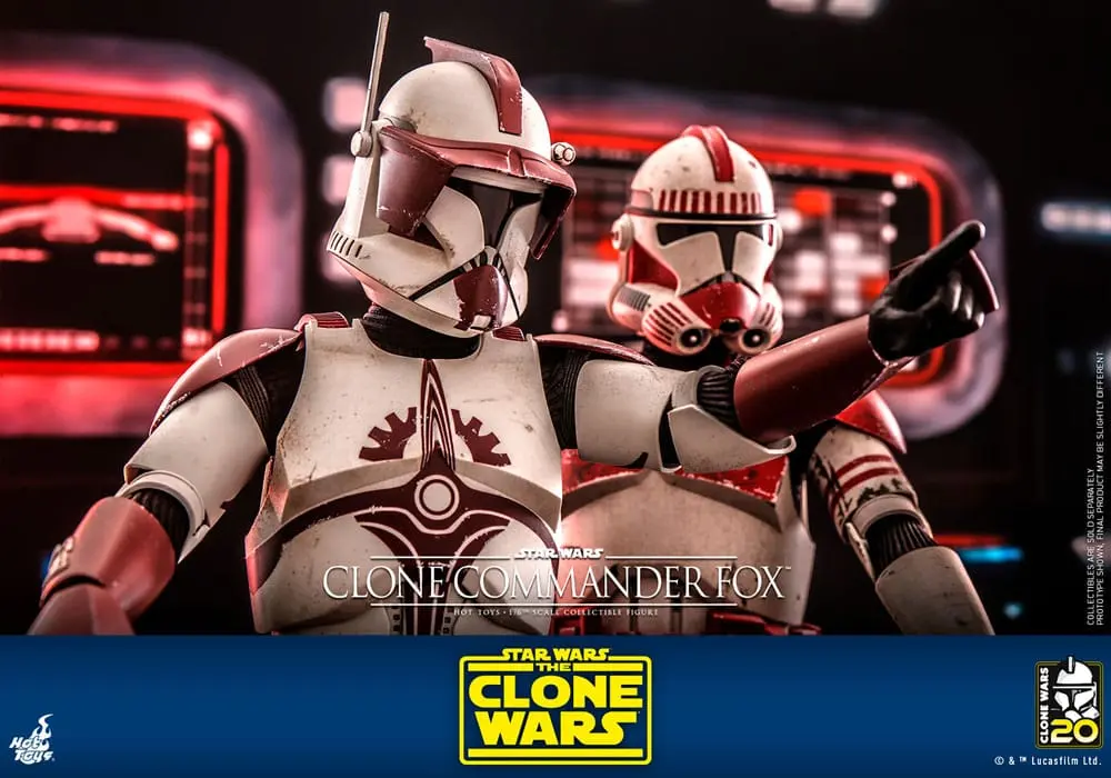 Star Wars: The Clone Wars 1/6 Clone Commander Fox akciófigura 30 cm termékfotó