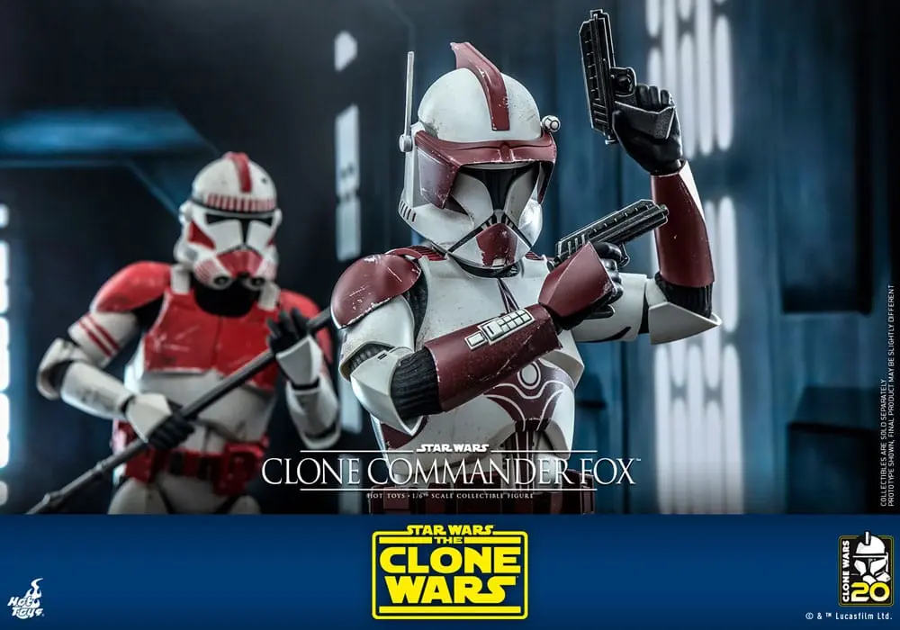 Star Wars: The Clone Wars 1/6 Clone Commander Fox akciófigura 30 cm termékfotó