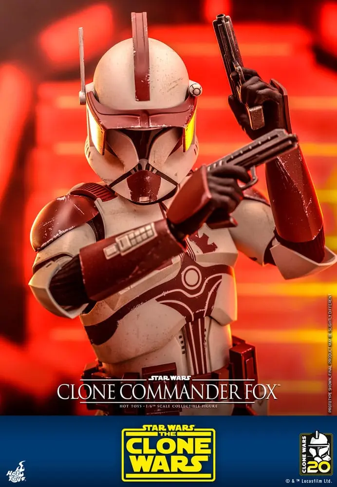 Star Wars: The Clone Wars 1/6 Clone Commander Fox akciófigura 30 cm termékfotó