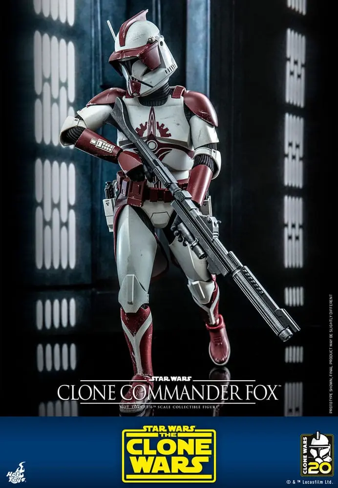 Star Wars: The Clone Wars 1/6 Clone Commander Fox akciófigura 30 cm termékfotó