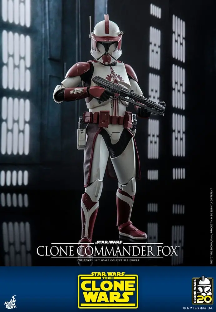 Star Wars: The Clone Wars 1/6 Clone Commander Fox akciófigura 30 cm termékfotó