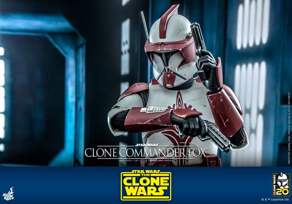 Star Wars: The Clone Wars 1/6 Clone Commander Fox akciófigura 30 cm termékfotó