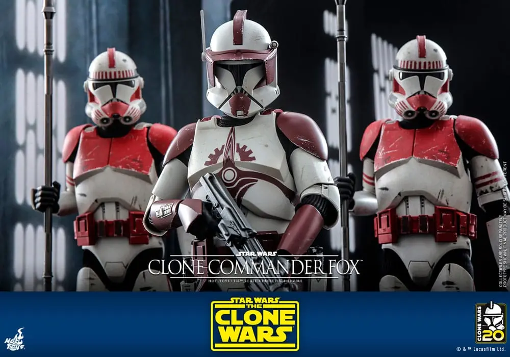 Star Wars: The Clone Wars 1/6 Clone Commander Fox akciófigura 30 cm termékfotó