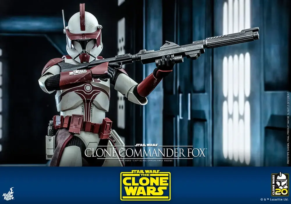 Star Wars: The Clone Wars 1/6 Clone Commander Fox akciófigura 30 cm termékfotó