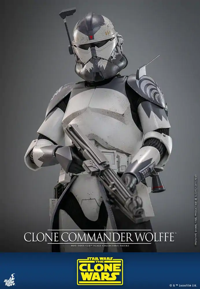 Star Wars: The Clone Wars 1/6 Clone Commander Wolffe akciófigura 30 cm termékfotó