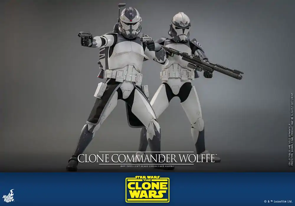 Star Wars: The Clone Wars 1/6 Clone Commander Wolffe akciófigura 30 cm termékfotó