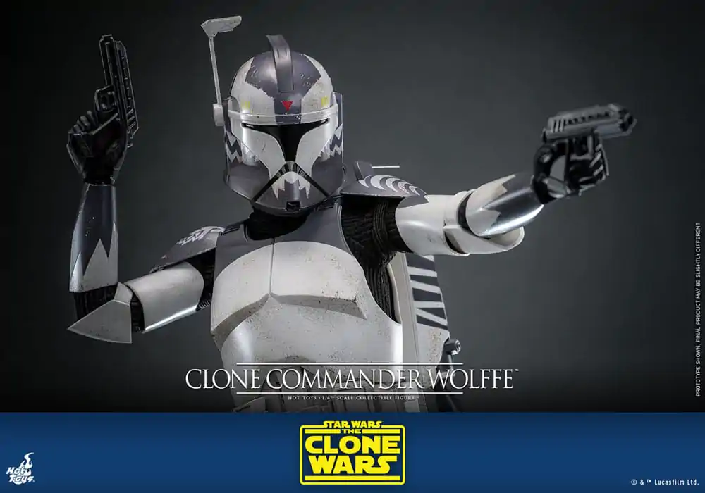 Star Wars: The Clone Wars 1/6 Clone Commander Wolffe akciófigura 30 cm termékfotó