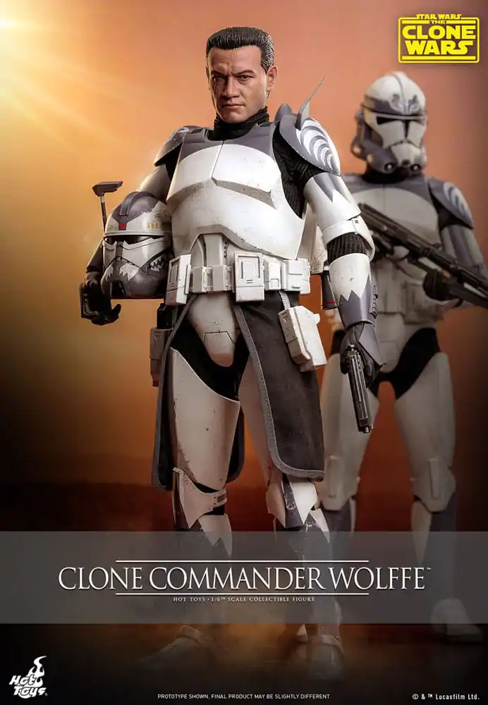 Star Wars: The Clone Wars 1/6 Clone Commander Wolffe akciófigura 30 cm termékfotó