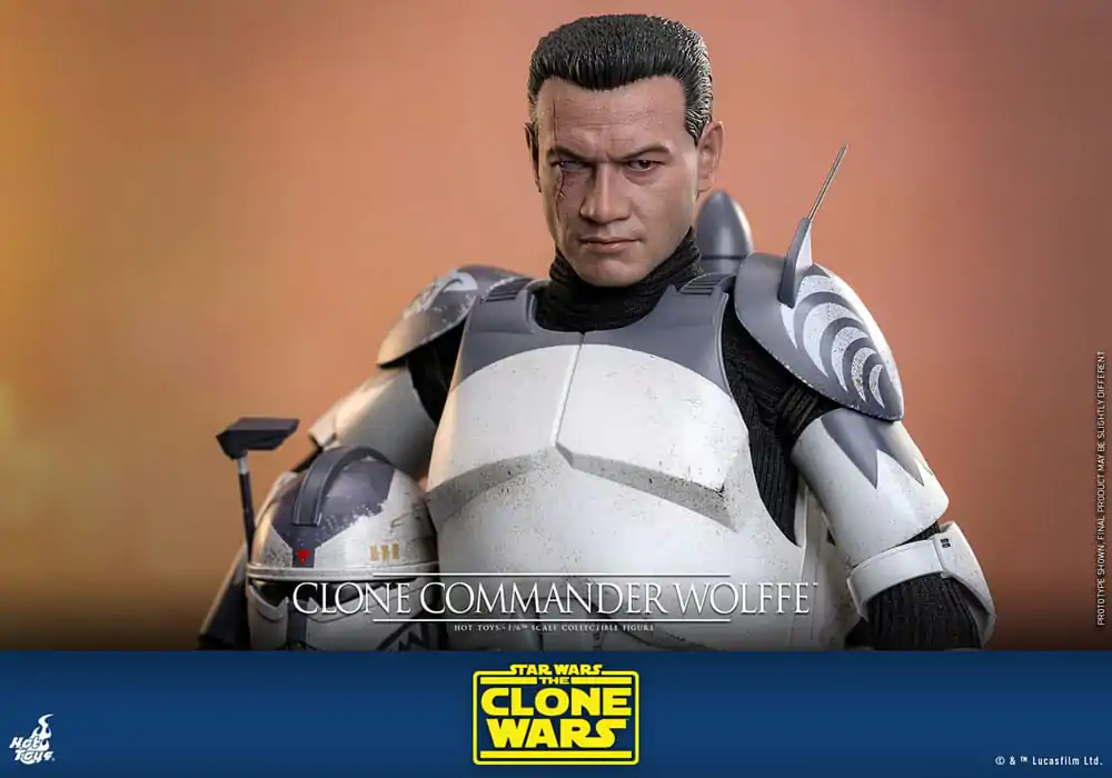 Star Wars: The Clone Wars 1/6 Clone Commander Wolffe akciófigura 30 cm termékfotó