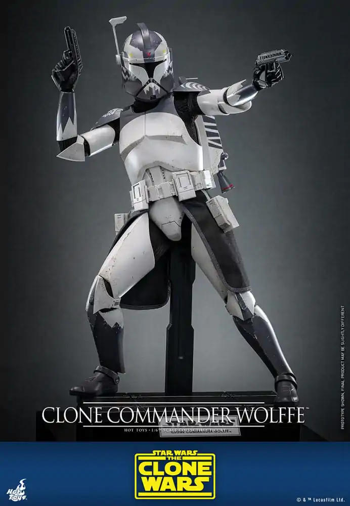 Star Wars: The Clone Wars 1/6 Clone Commander Wolffe akciófigura 30 cm termékfotó