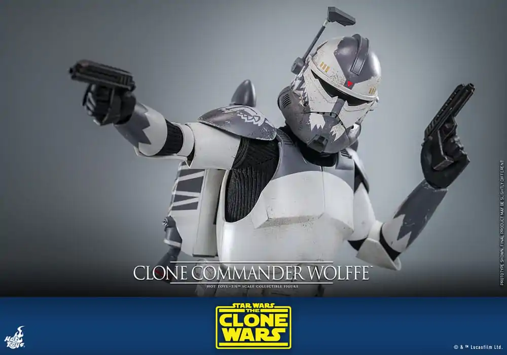 Star Wars: The Clone Wars 1/6 Clone Commander Wolffe akciófigura 30 cm termékfotó