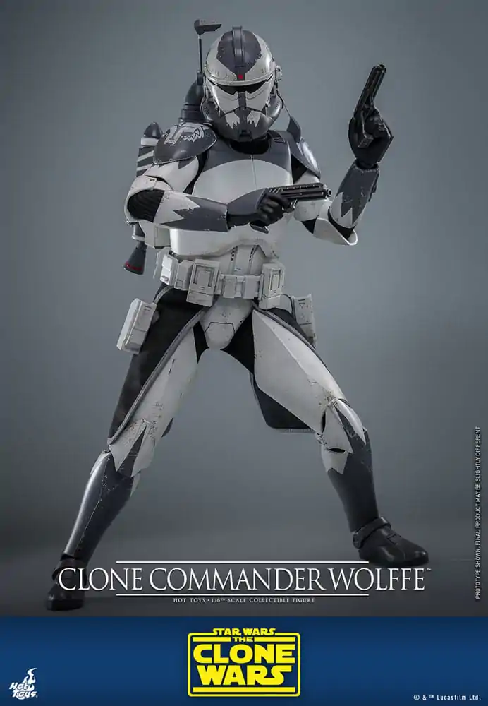 Star Wars: The Clone Wars 1/6 Clone Commander Wolffe akciófigura 30 cm termékfotó