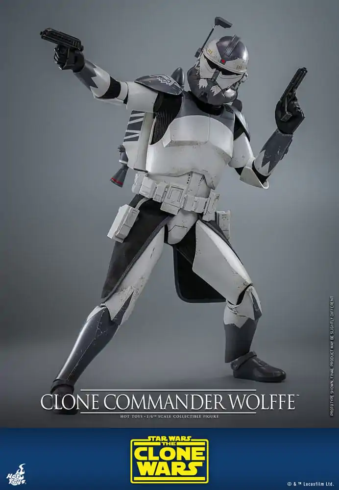 Star Wars: The Clone Wars 1/6 Clone Commander Wolffe akciófigura 30 cm termékfotó