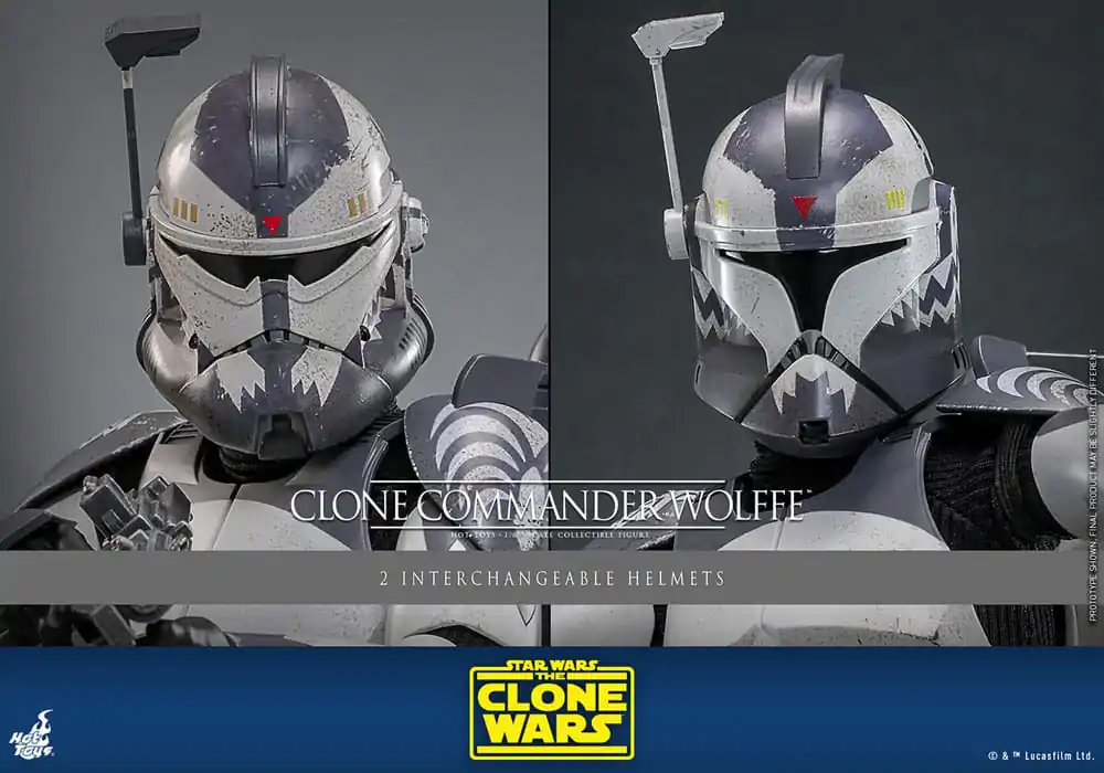 Star Wars: The Clone Wars 1/6 Clone Commander Wolffe akciófigura 30 cm termékfotó