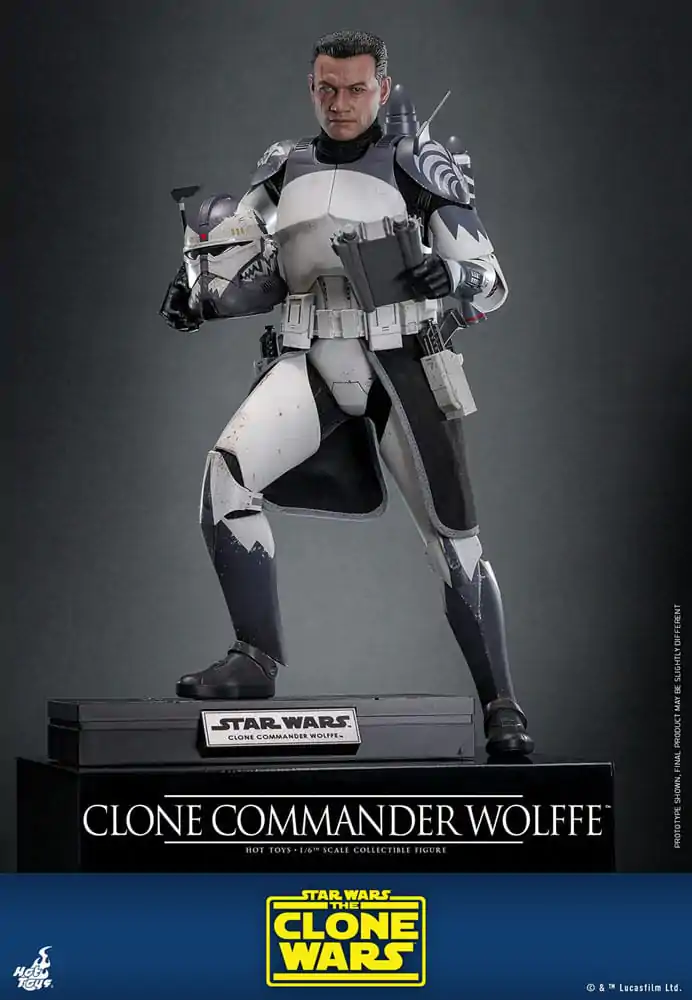 Star Wars: The Clone Wars 1/6 Clone Commander Wolffe akciófigura 30 cm termékfotó