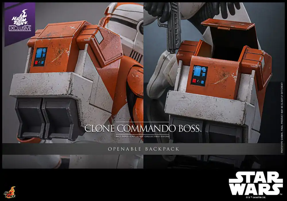 Star Wars: The Clone Wars 1/6 Clone Commando Boss Hot Toys Exkluzív akciófigura 30 cm termékfotó