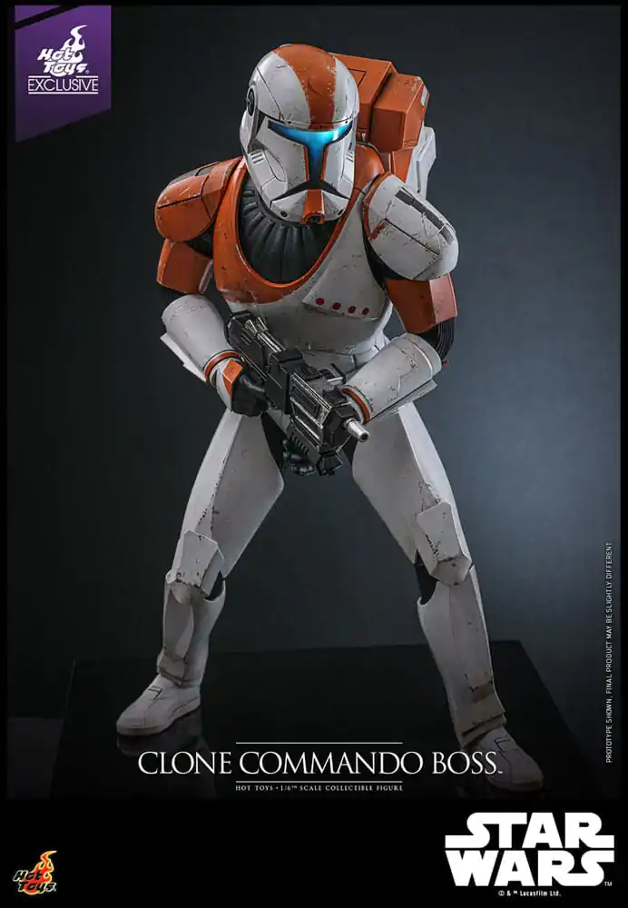 Star Wars: The Clone Wars 1/6 Clone Commando Boss Hot Toys Exkluzív akciófigura 30 cm termékfotó