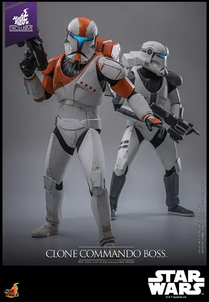 Star Wars: The Clone Wars 1/6 Clone Commando Boss Hot Toys Exkluzív akciófigura 30 cm termékfotó