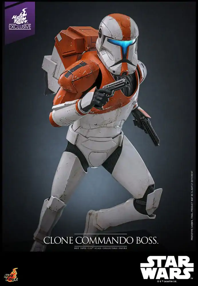 Star Wars: The Clone Wars 1/6 Clone Commando Boss Hot Toys Exkluzív akciófigura 30 cm termékfotó