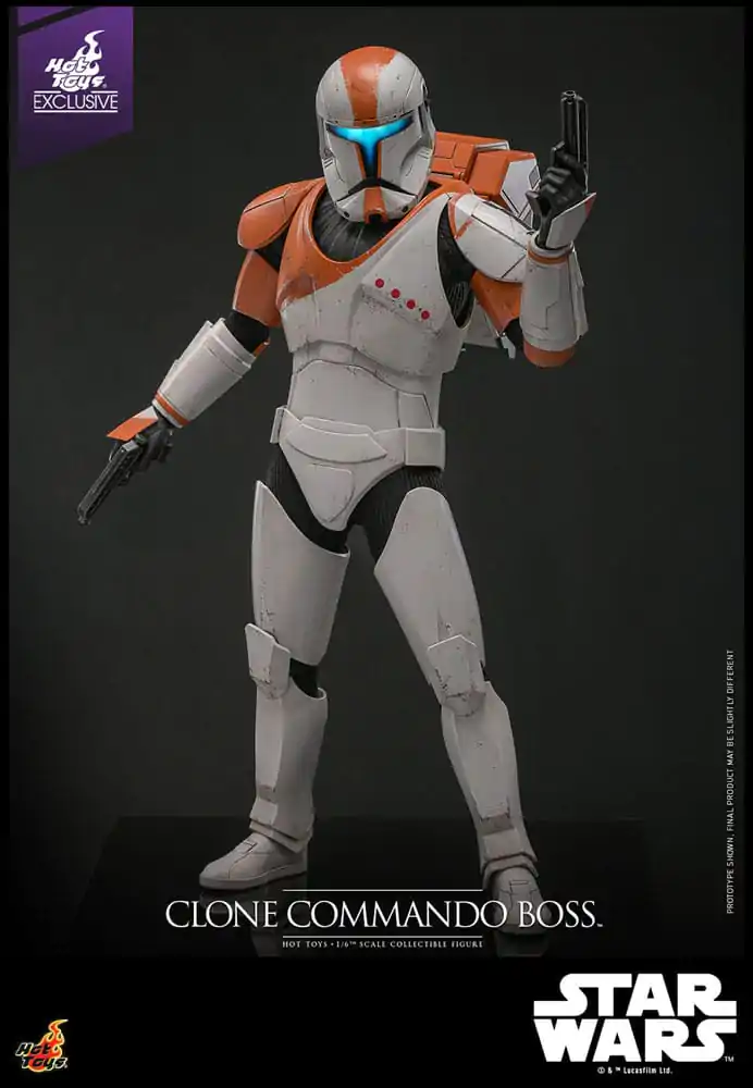 Star Wars: The Clone Wars 1/6 Clone Commando Boss Hot Toys Exkluzív akciófigura 30 cm termékfotó